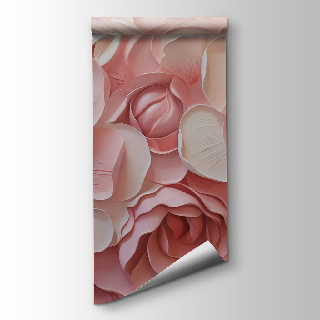 Rozen van gevouwen roze — productweergave