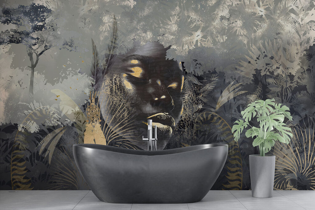 Vrouw tussen donkere tropen — interieur 3