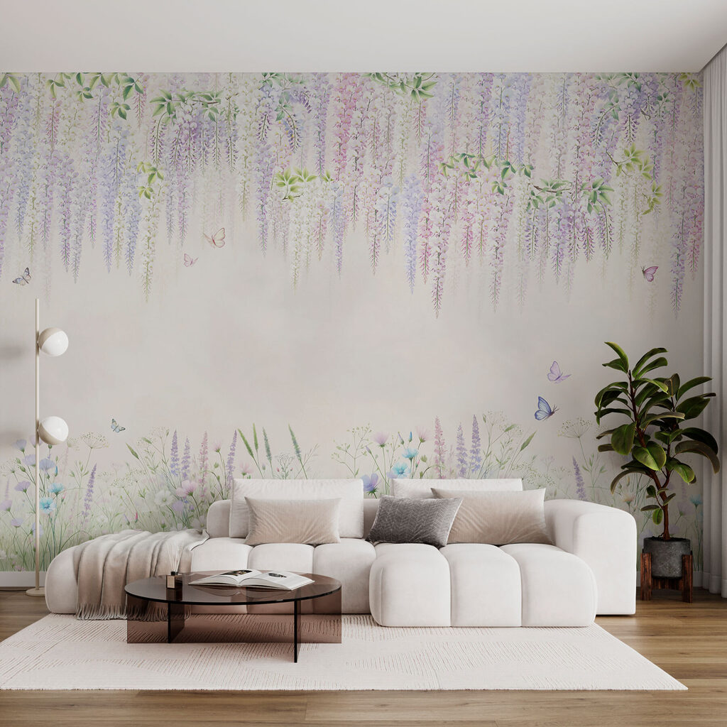 Bloemen boven een weiderand — interieur 3