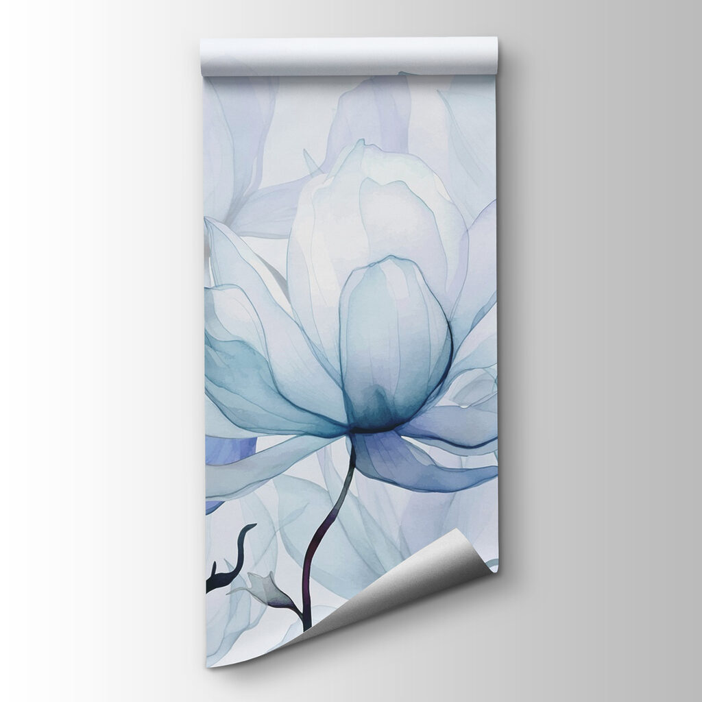 Doorschijnende blauwe bloemen — productweergave