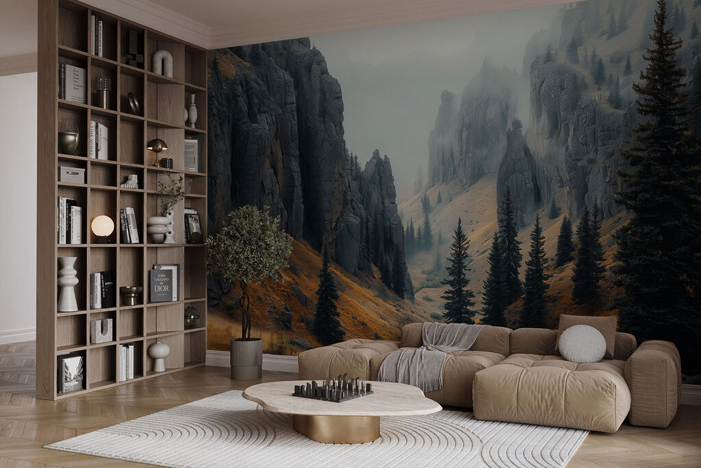 Dennen in een rotskloof — interieur 2