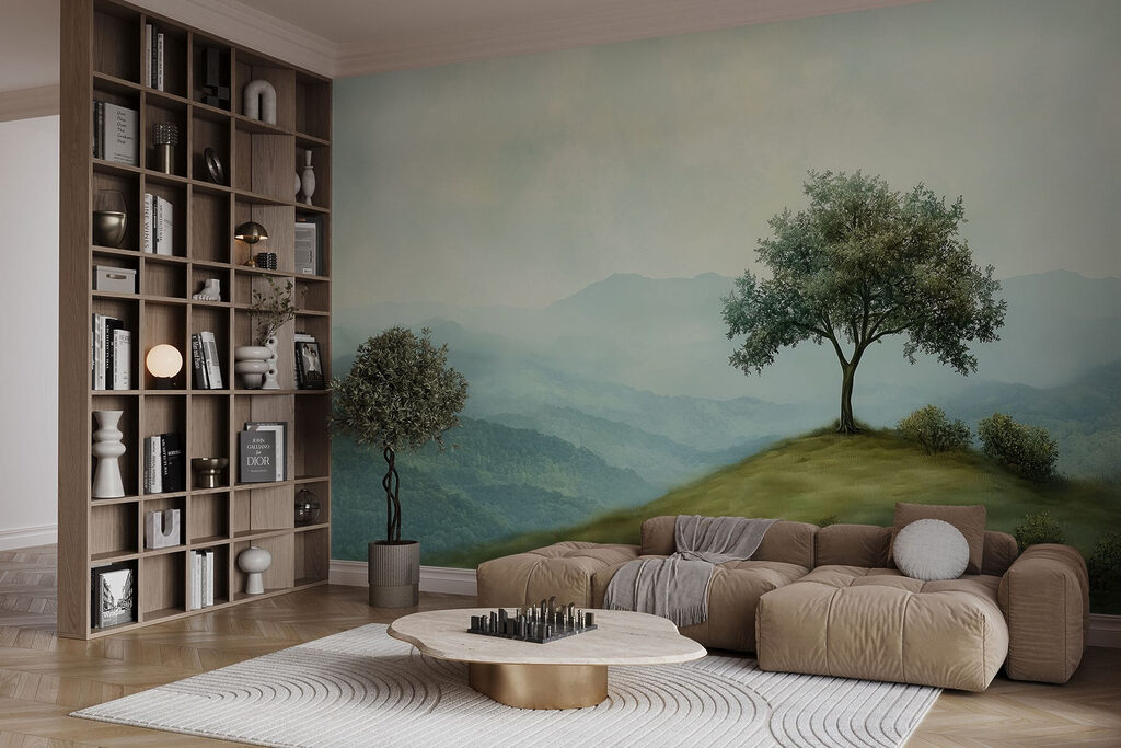 Eenzame boom boven berglagen — interieur 3