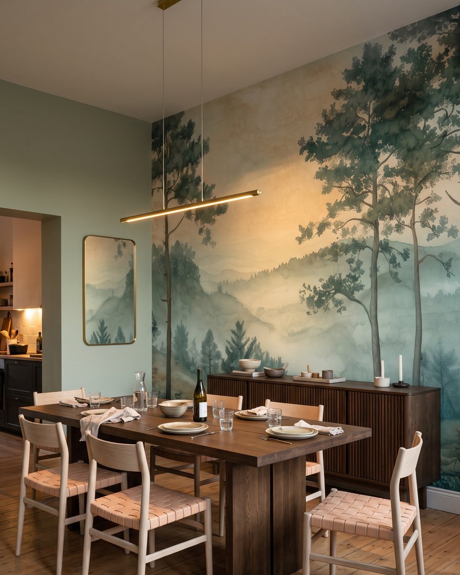 Dennen boven een vallei — interieur 2