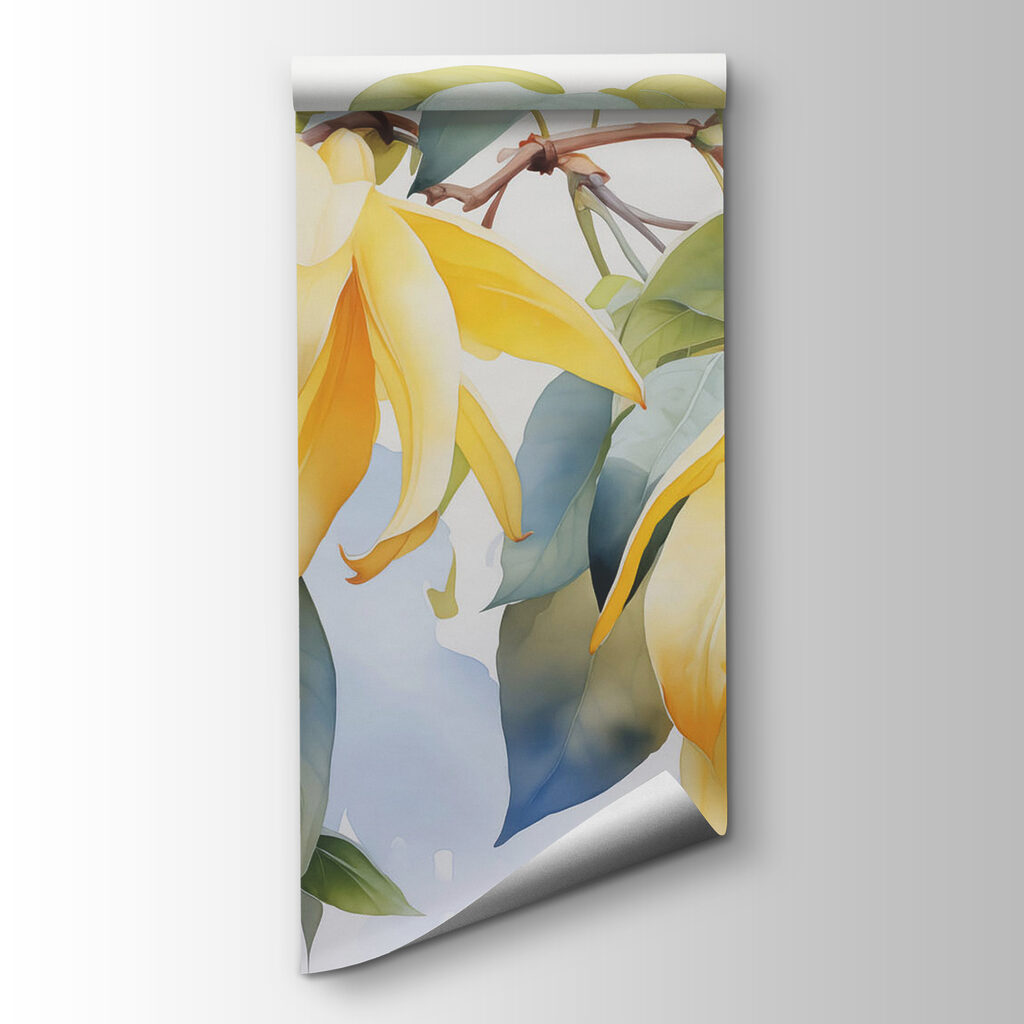 Gele bloemen hangen neer — productweergave