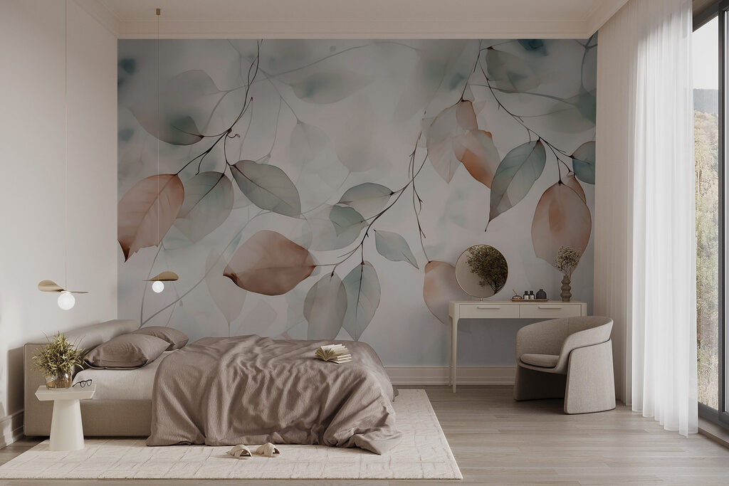 Twijgen met transparante bladeren — interieur 1