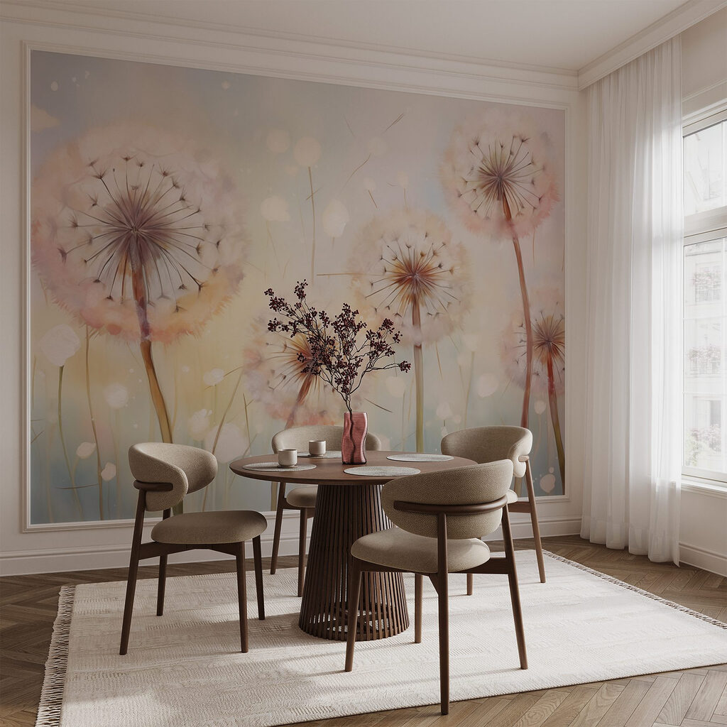 Pluisbollen in zachte kleuren — interieur 2