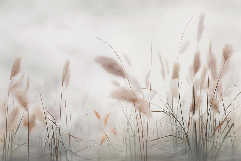 Zacht briesje door hoog gras — volledig ontwerp