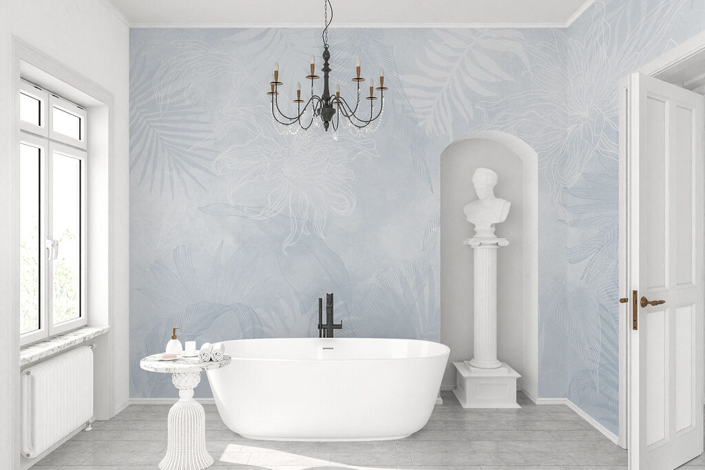 Tropenblad als vervaagde afdruk — interieur 4