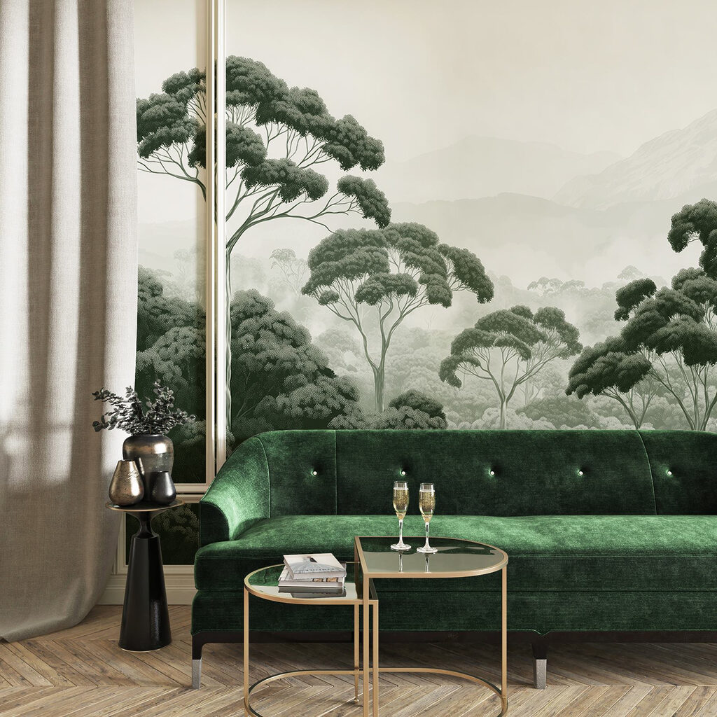 Hoge kruinen boven boslagen — interieur 2
