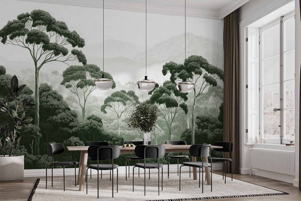 Hoge kruinen boven boslagen — interieur 5