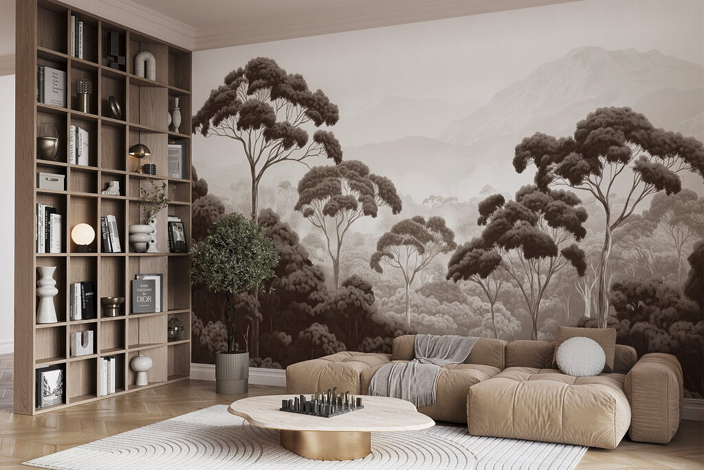 Hoge kruinen boven boslagen — interieur 3