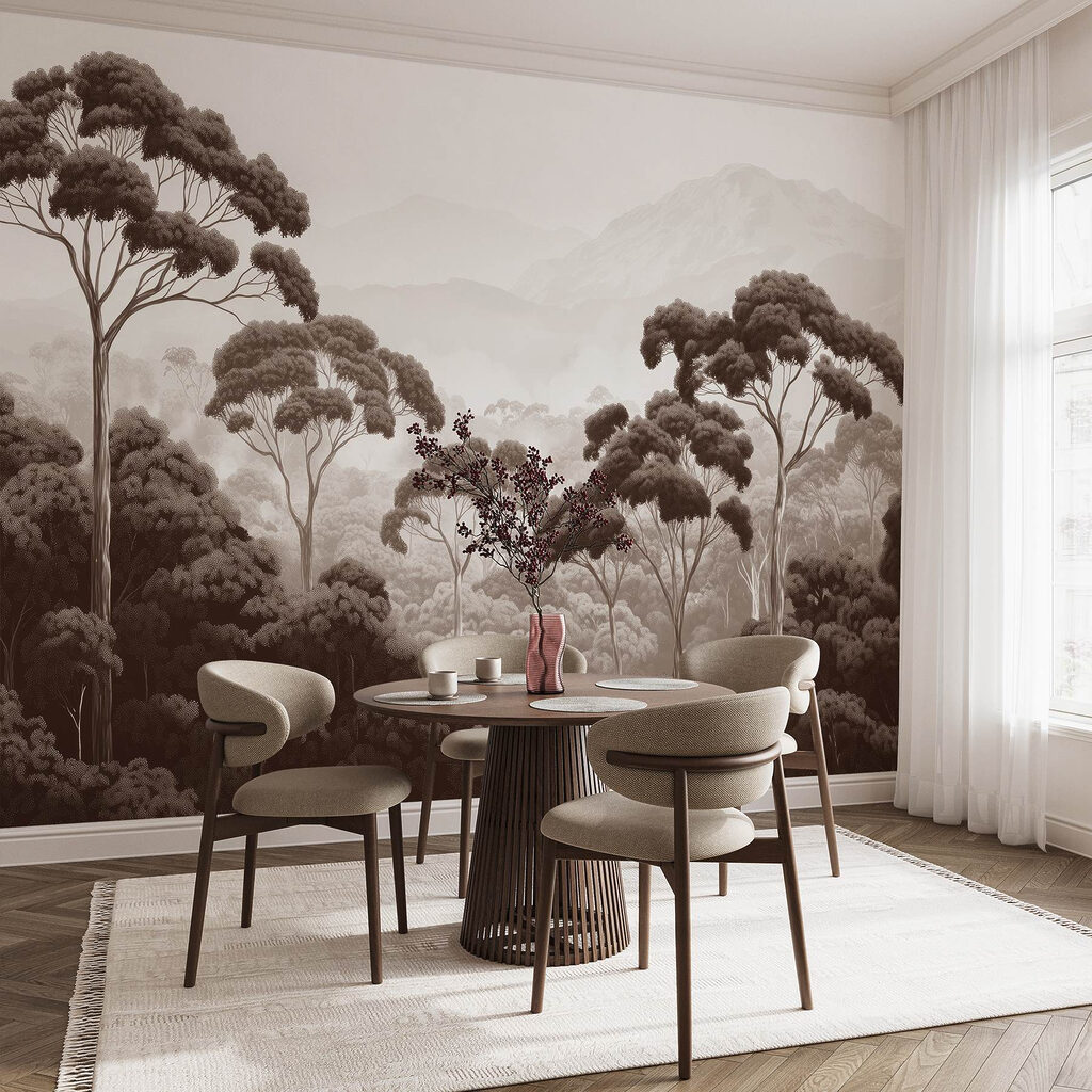 Hoge kruinen boven boslagen — interieur 4