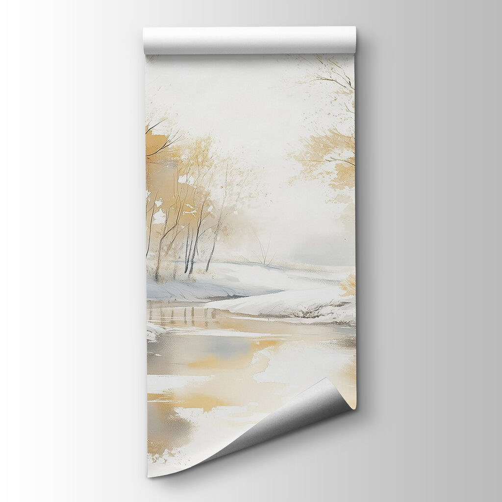 Winterlicht op de rivier — productweergave