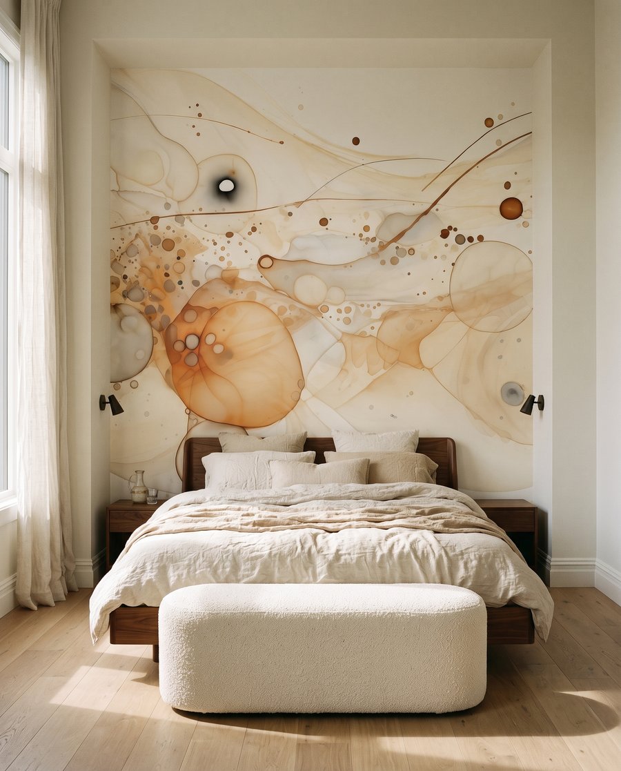 Gouden lijnen tussen kleurkringen — interieur 2