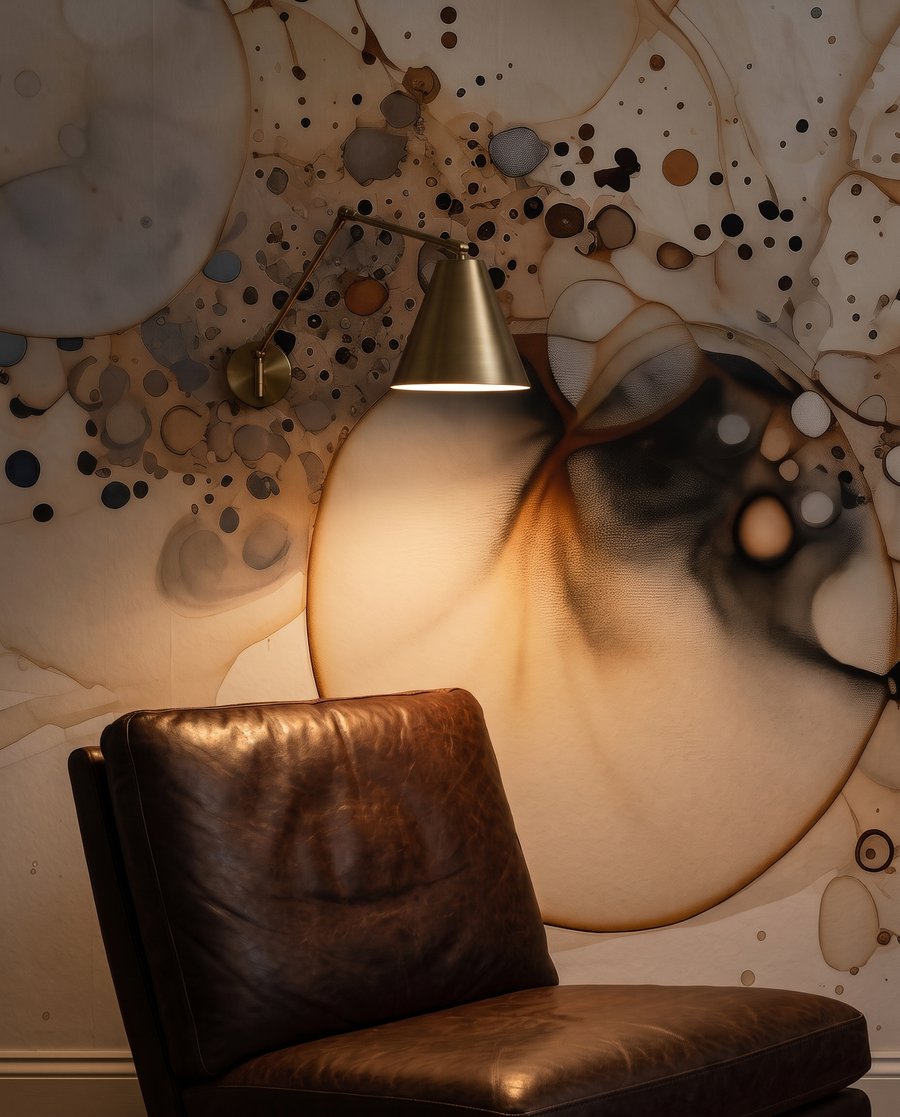 Gouden lijnen tussen kleurkringen — interieur 7