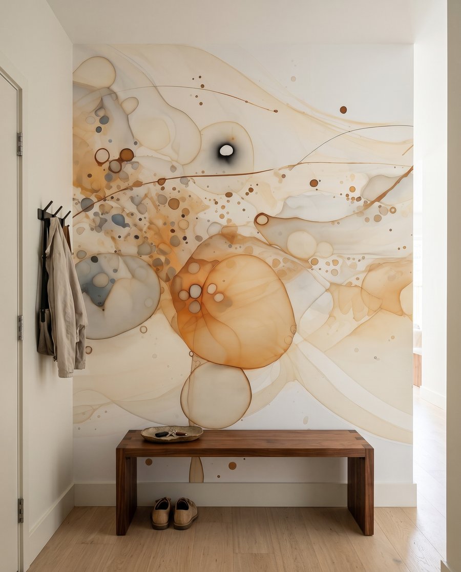 Gouden lijnen tussen kleurkringen — interieur 8