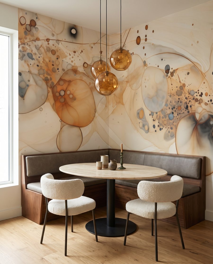 Gouden lijnen tussen kleurkringen — interieur 10