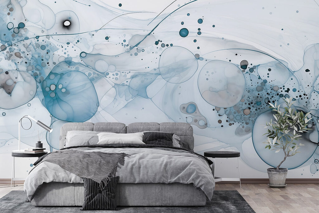 Kleurcirkels met fijne spatten — interieur 1