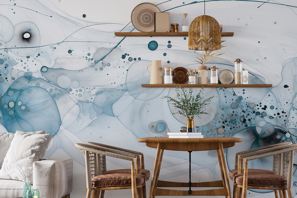 Kleurcirkels met fijne spatten — interieur 2