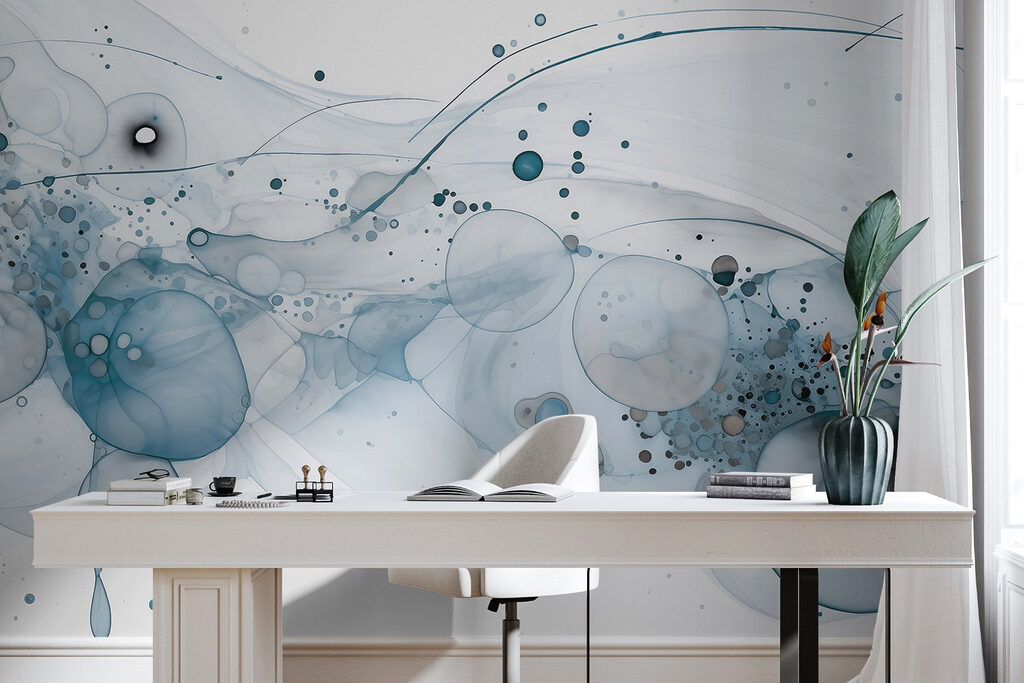 Kleurcirkels met fijne spatten — interieur 5