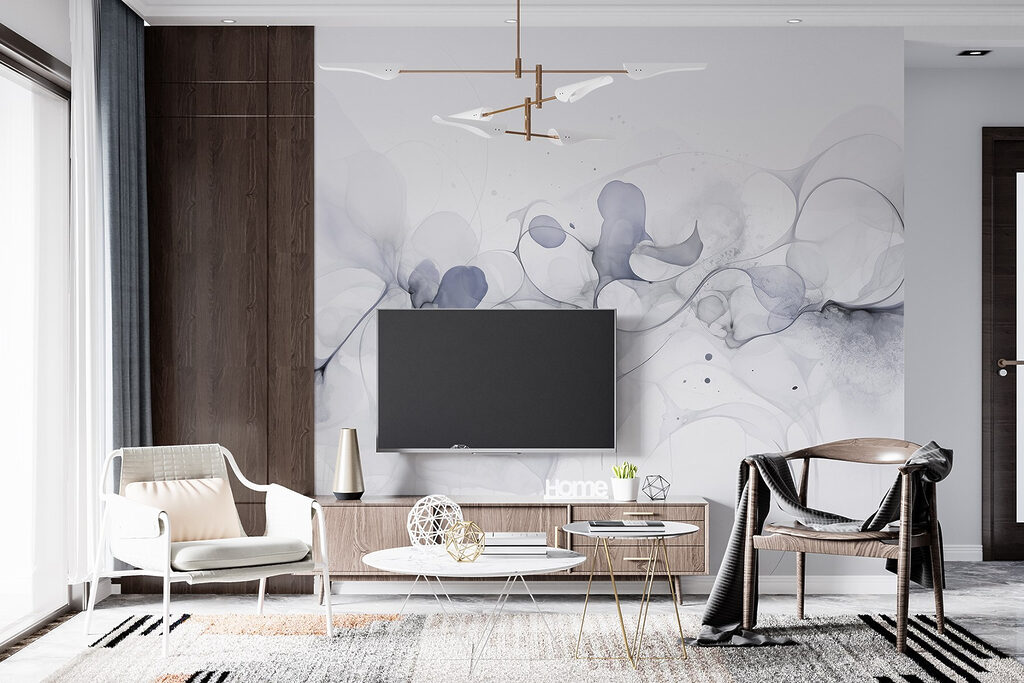 Inktbellen in een stroom — interieur 2