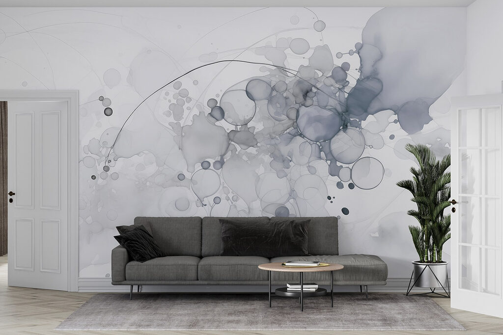 Grijze bellen met bogen — interieur 2