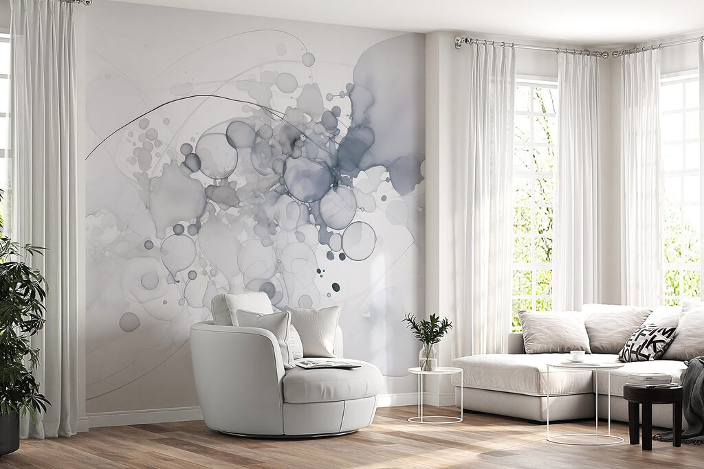 Grijze bellen met bogen — interieur 3