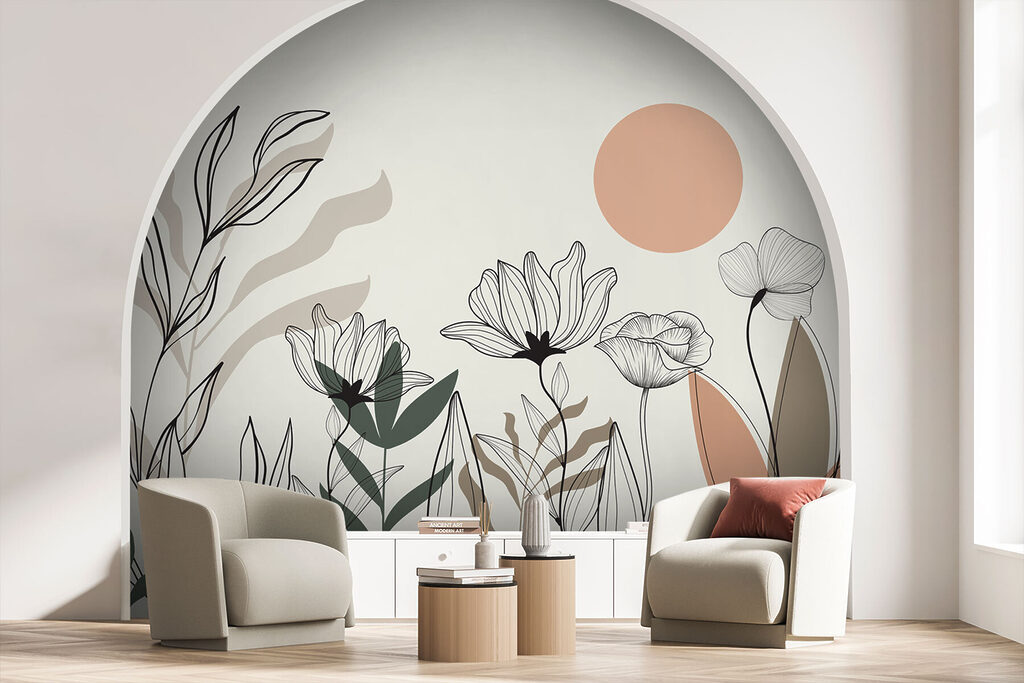Veldbloemen voor een perzikzon — interieur 3