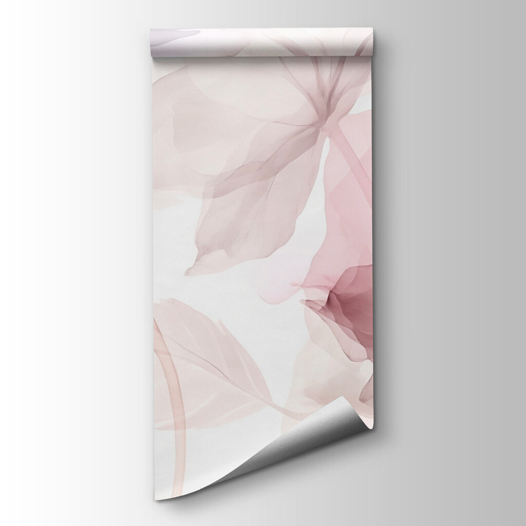 Bloemen in mauve sluiers — productweergave