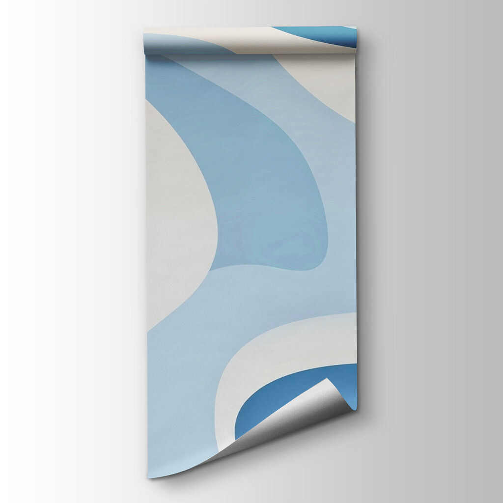 Blauwe banen met rondingen — productweergave