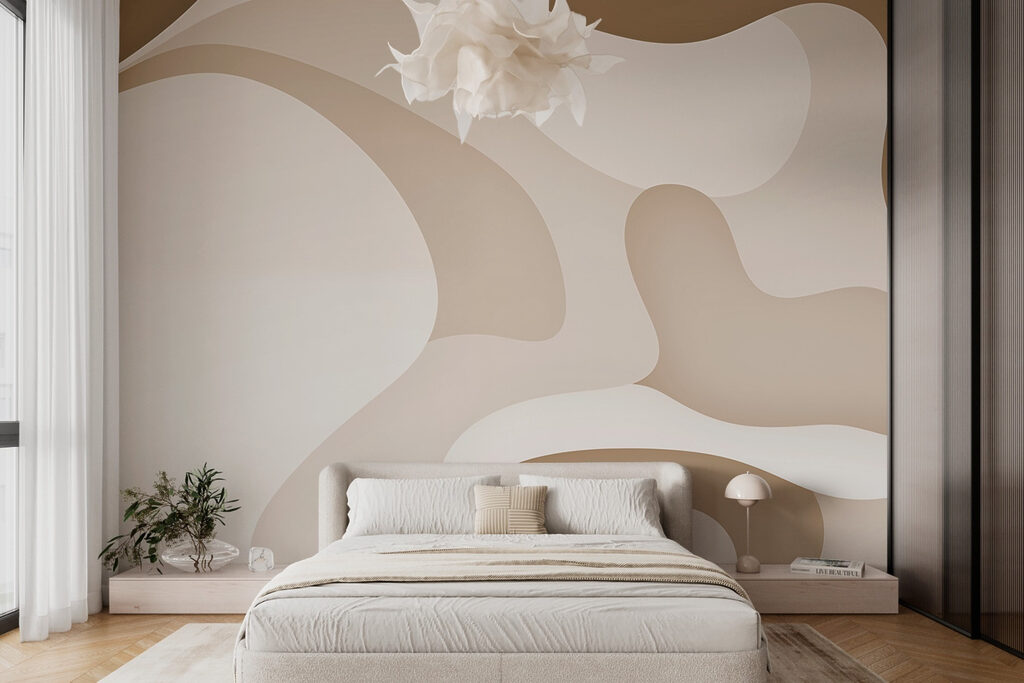 Vloeiende vormen in taupe — interieur 2