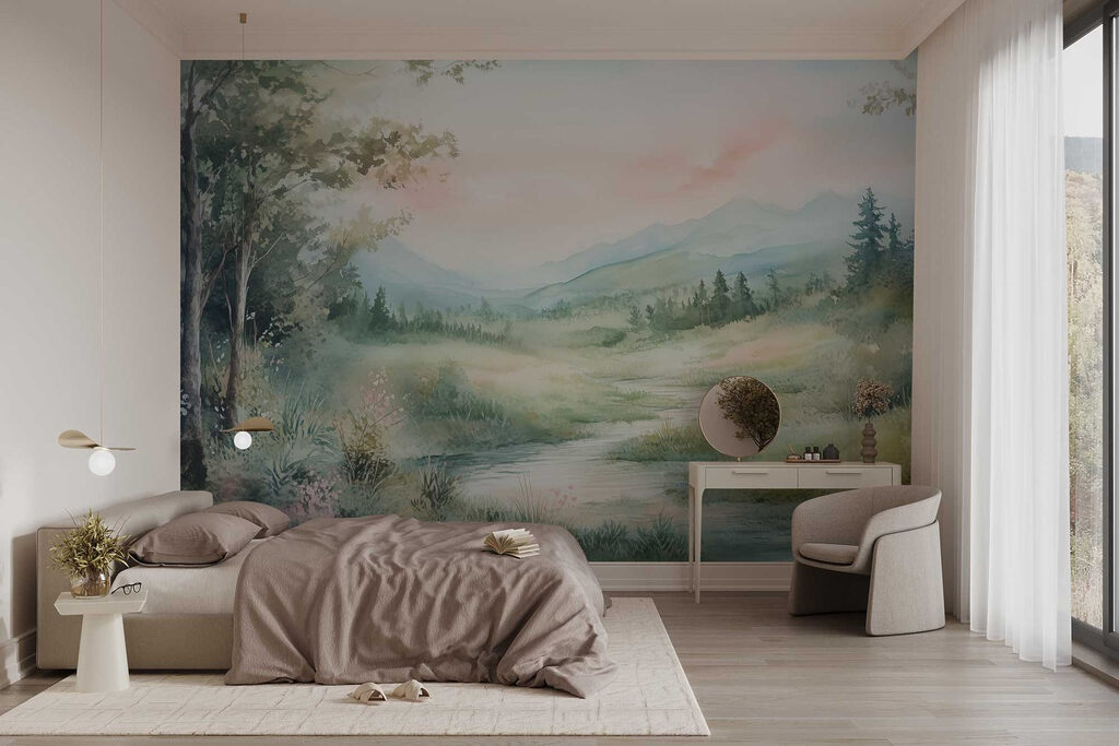 Pad door een bergweide — interieur 1