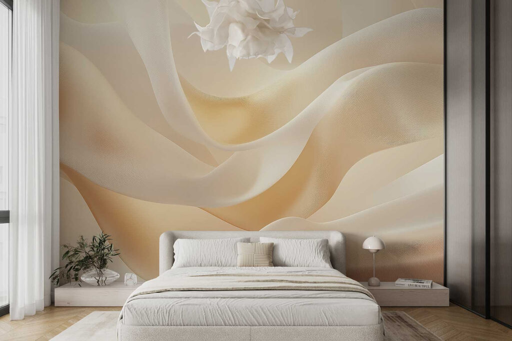 Zachte golven van delicaat stofontwerp — interieur 2