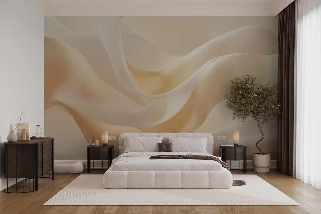 Zachte golven van delicaat stofontwerp — interieur 3