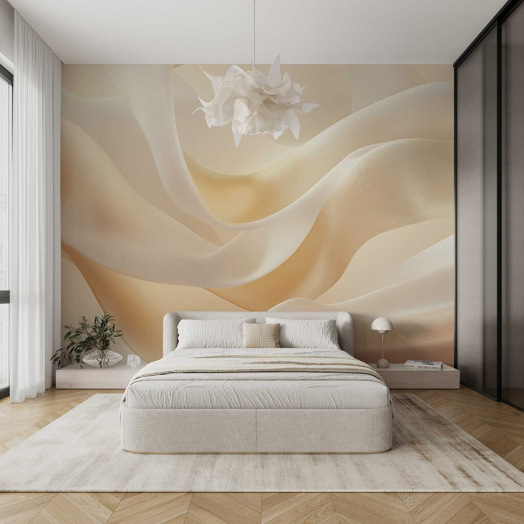 Zachte golven van delicaat stofontwerp — interieur 4