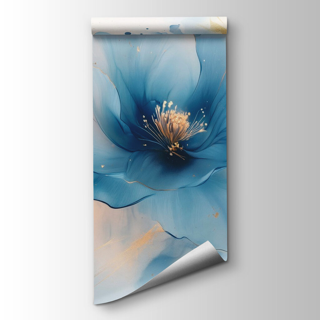 Delicate blauwe bloesems in zachte tinten — productweergave