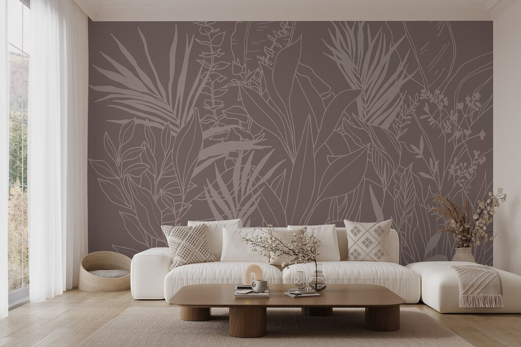 Tropentakken in dunne inktlijnen — interieur 2