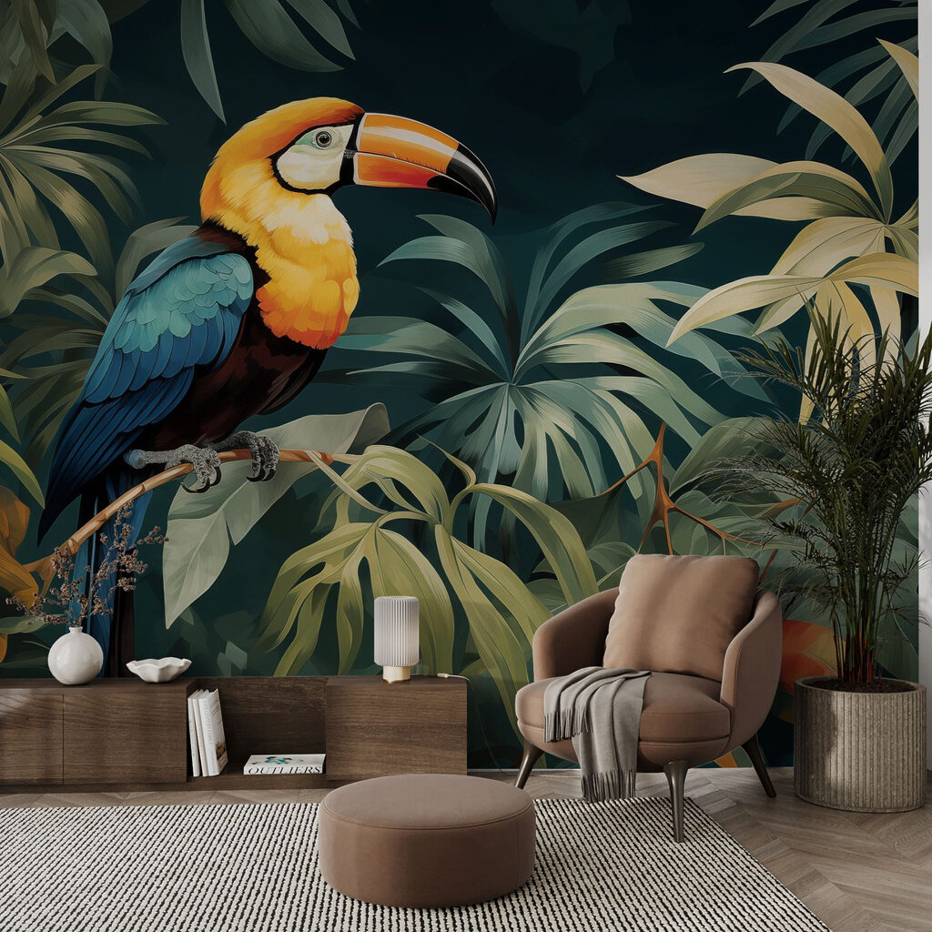Toekan tussen gouden bladeren — interieur 1