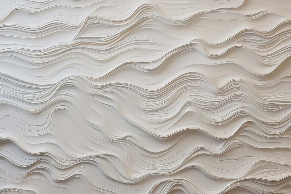 Zachte golven met een witte textuur — volledig ontwerp