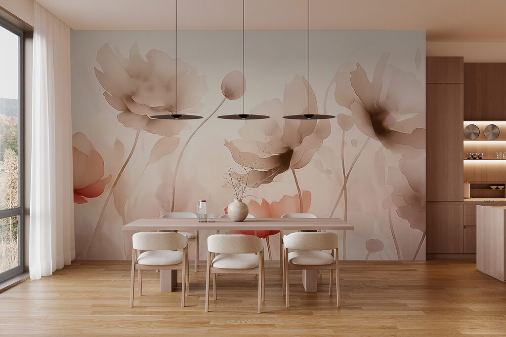 Zachte bloemen met terracotta — interieur 2