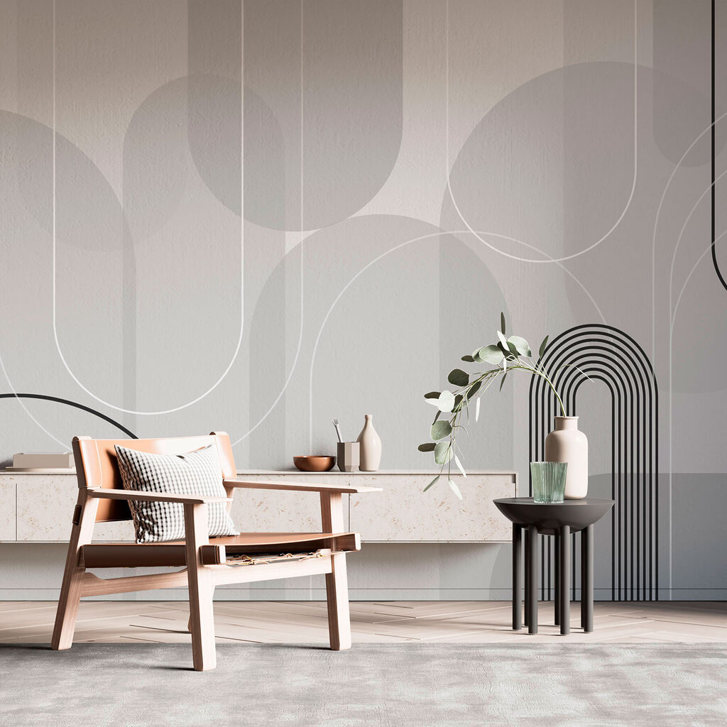 Bogen met pastelcirkels — interieur 2