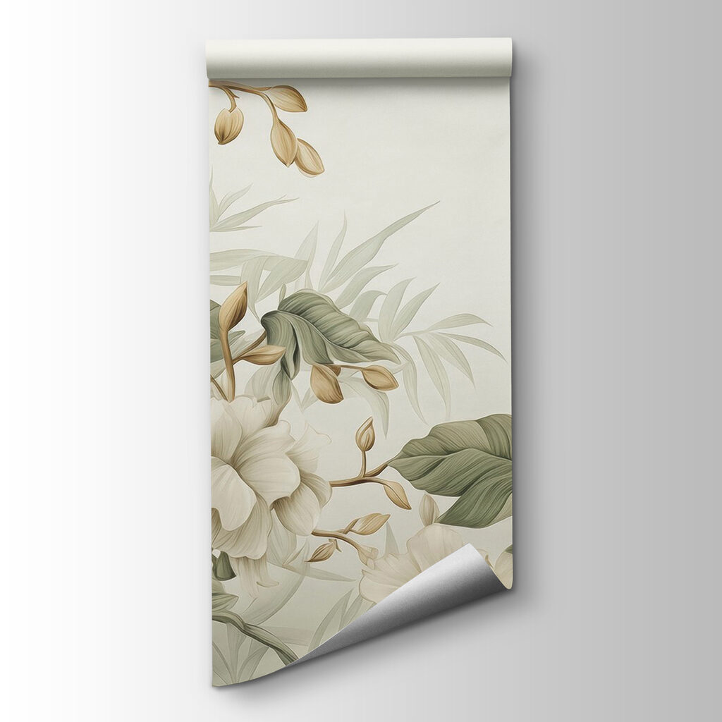 Kolibrie tussen roomwitte bloemen — productweergave