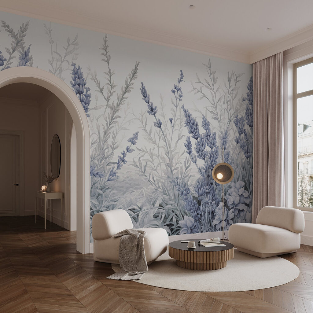 Pad tussen fijne bloemtrossen — interieur 2