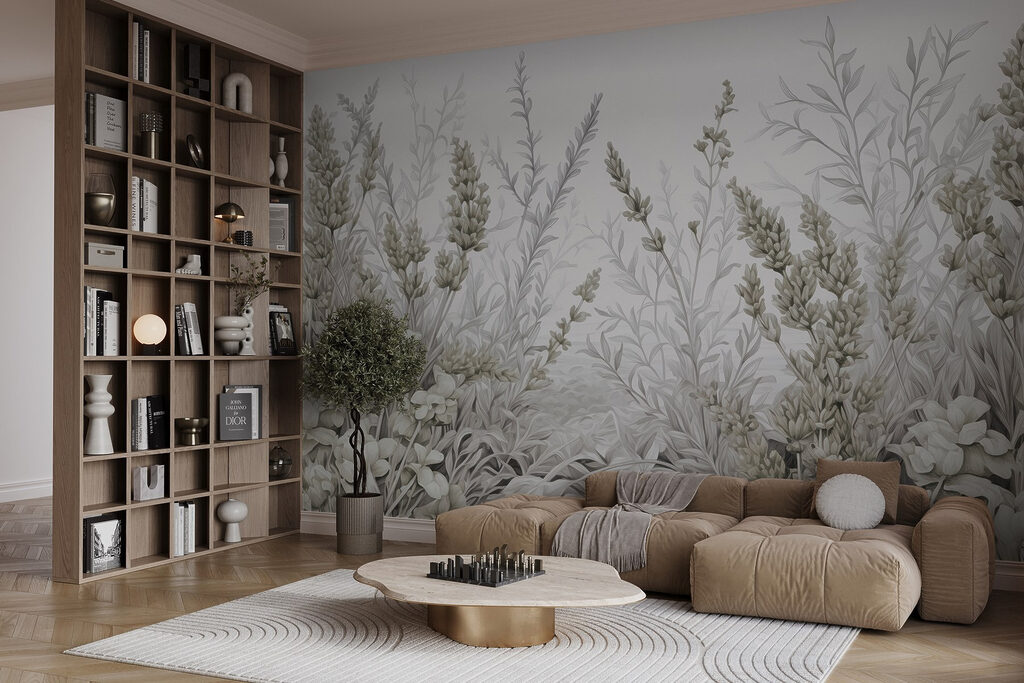 Pad tussen fijne bloemtrossen — interieur 2