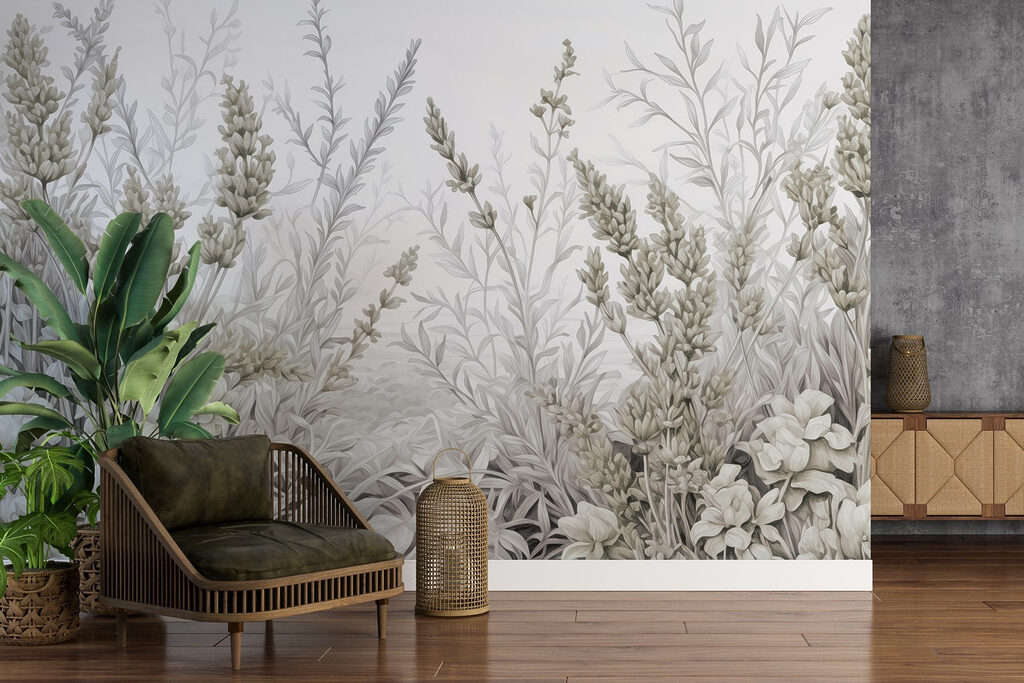Pad tussen fijne bloemtrossen — interieur 3