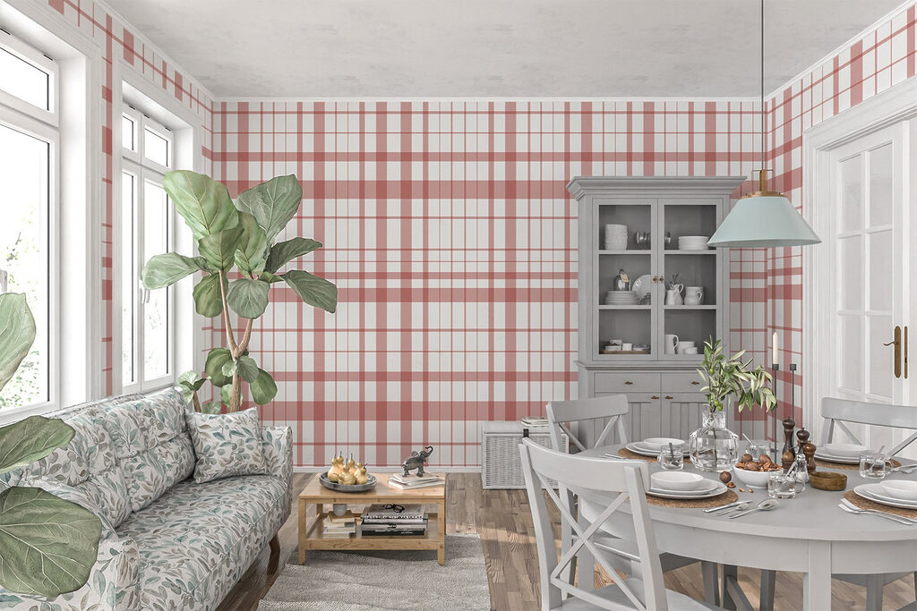 Ruitlijnen in rustige kleuren — interieur 2