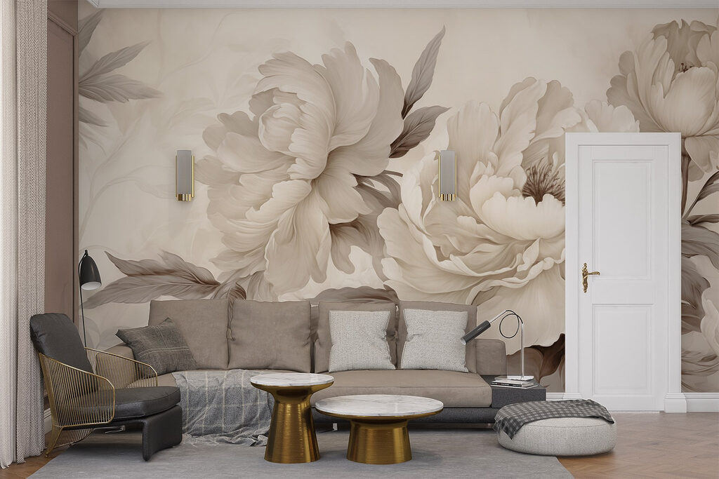Delicate bloemen in zachte tinten — interieur 2