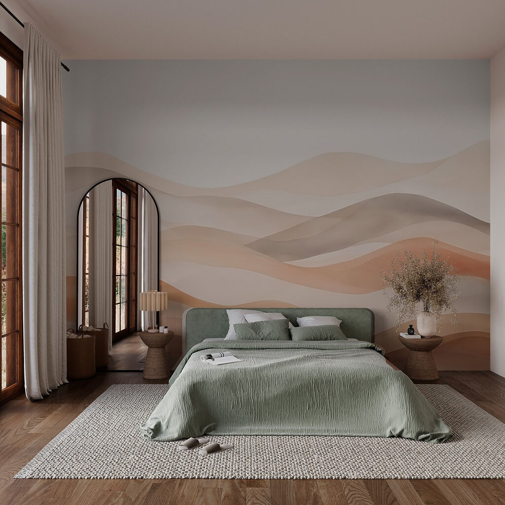 Zachte heuvels in zandtinten — interieur 1