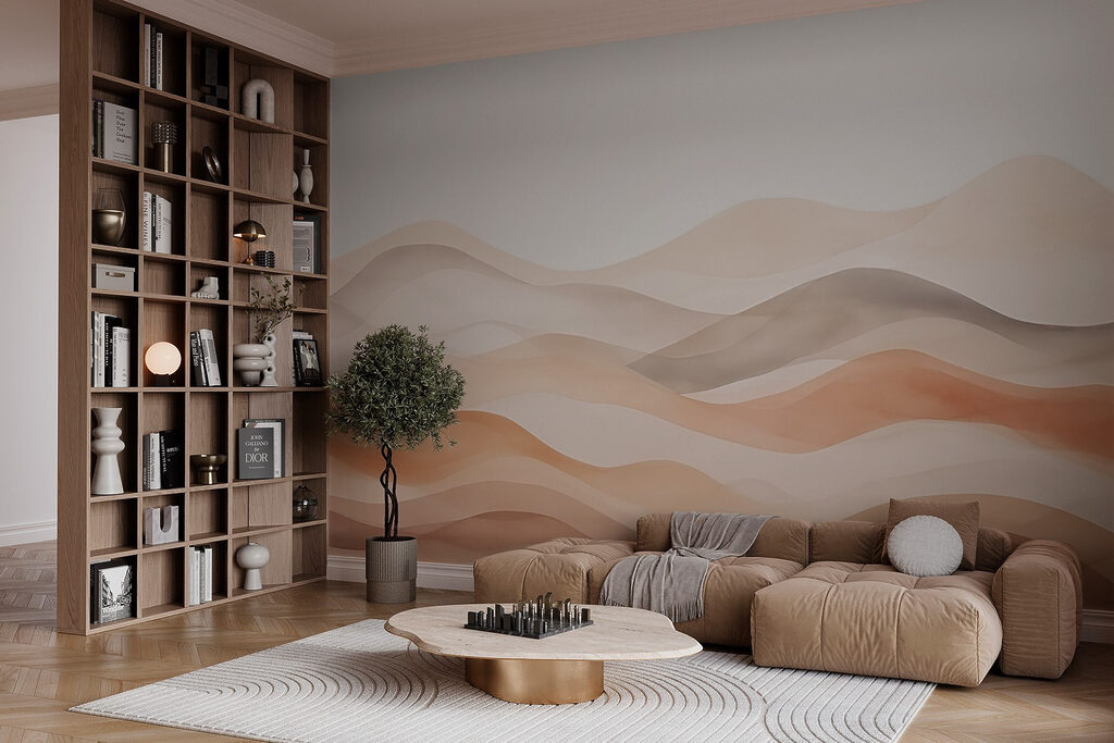 Zachte heuvels in zandtinten — interieur 2