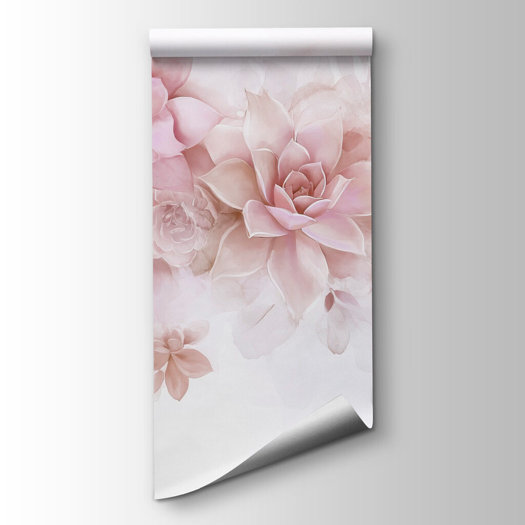 Roze bloemen als rozetten — productweergave